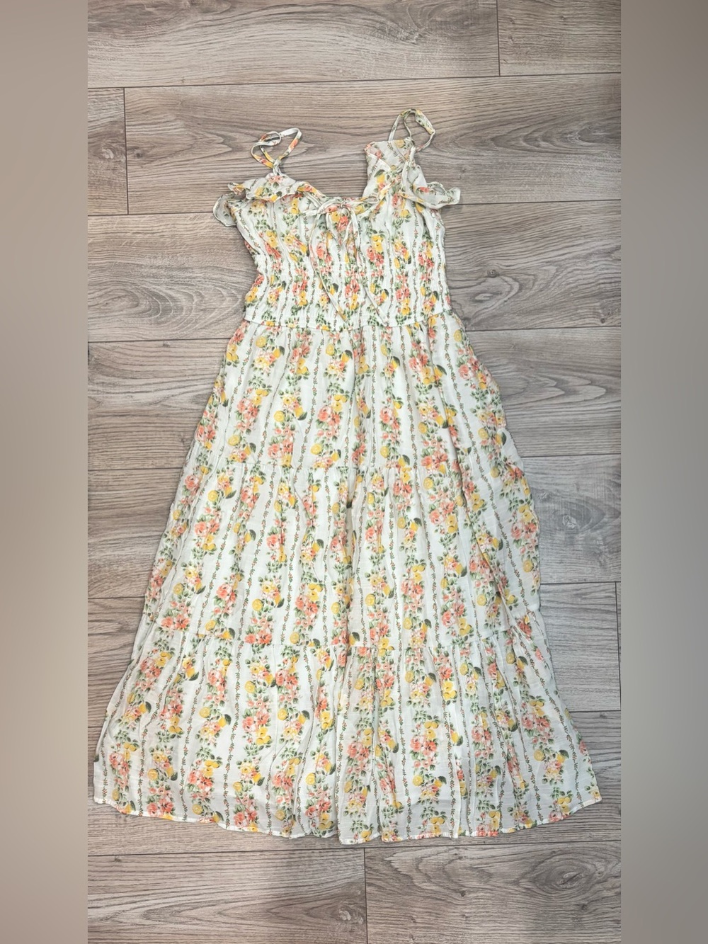 Trixxi Floral Tiered Maxi Dress – M